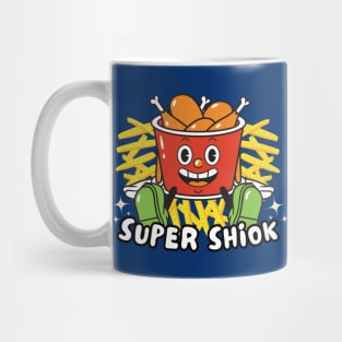 Super Shiok Cute Fried Chickens And French Fries  Funny Singlish Mug Mug